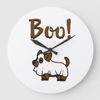 Boo Halloween Large Clock