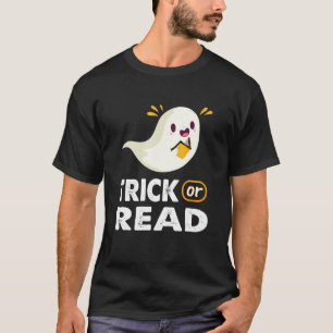 Boo Halloween Librarian Book Nerd  T-Shirt