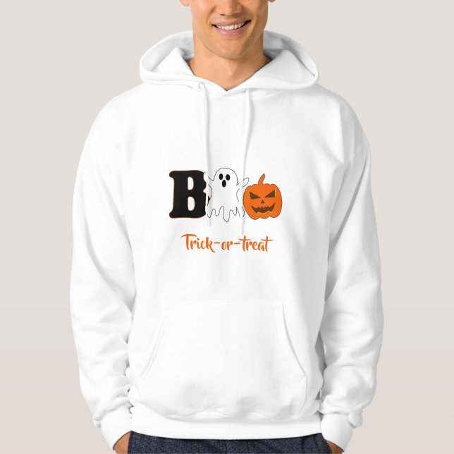 Boo Halloween Men Hoodie (Front)