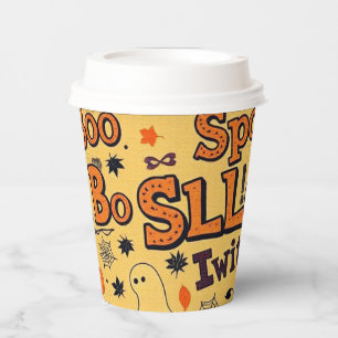 Boo Halloween Paper Paper Cups