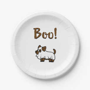 Boo Halloween                    Paper Plate