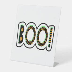 BOO Halloween                          Pedestal Sign
