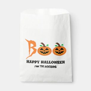 BOO! Halloween Pumpkin Favour Bags