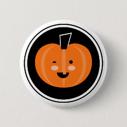 Boo! Halloween Pumpkin Pinback Button