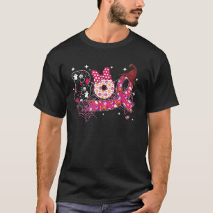 Boo Halloween Pumpkin Pink Ribbon Witch Breast Can T-Shirt