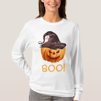 Boo Halloween Pumpkin T-Shirt