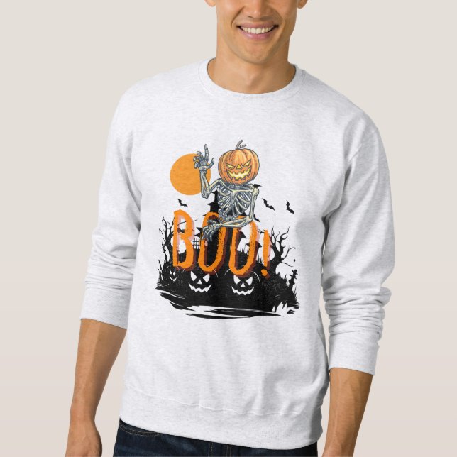 BOO Halloween  Sweatshirt (Front)