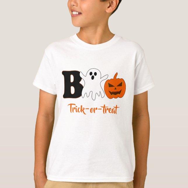 Boo Halloween T-Shirt (Front)
