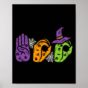 Boo Hands American Sign Language Pride Asl Hallowe