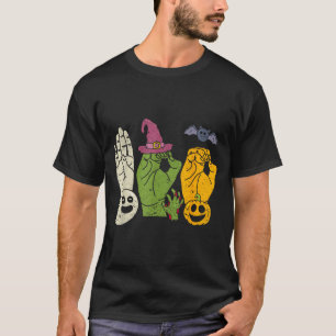 Boo Hands American Sign Language Pride Asl T-Shirt