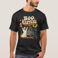 Boo Happens Funny Ghost Parking Ticket Halloween T