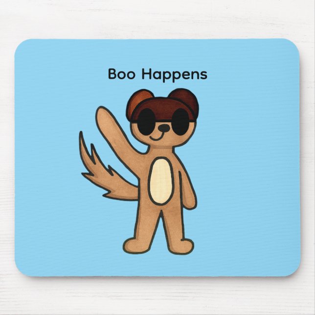 Boo Happens Mouse Pad (Front)