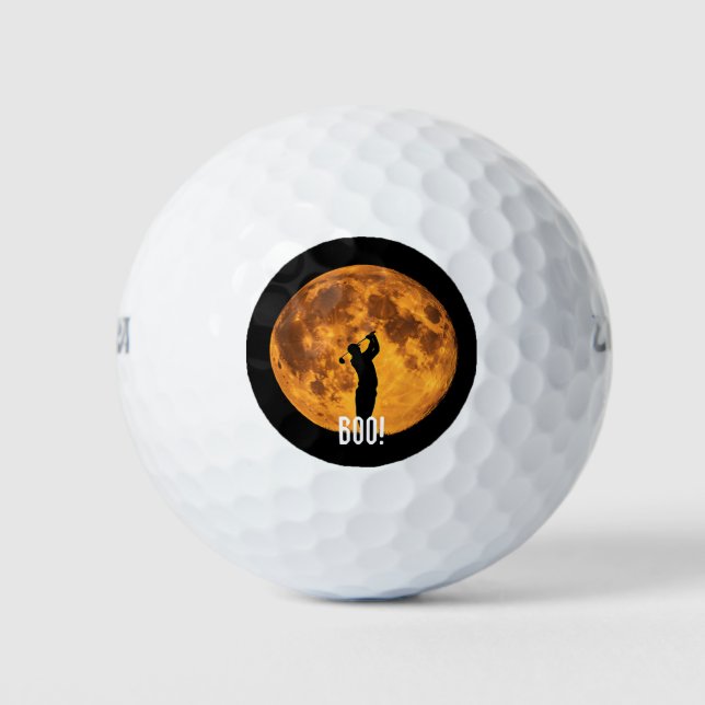 BOO! Happy Halloween Golf Ball (Front)
