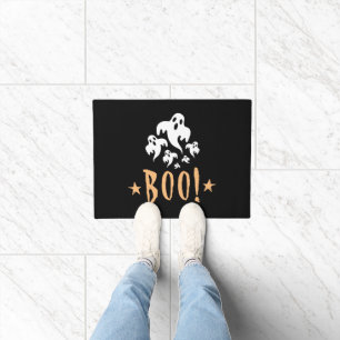 Boo Happy Halloween Personalized Doormat