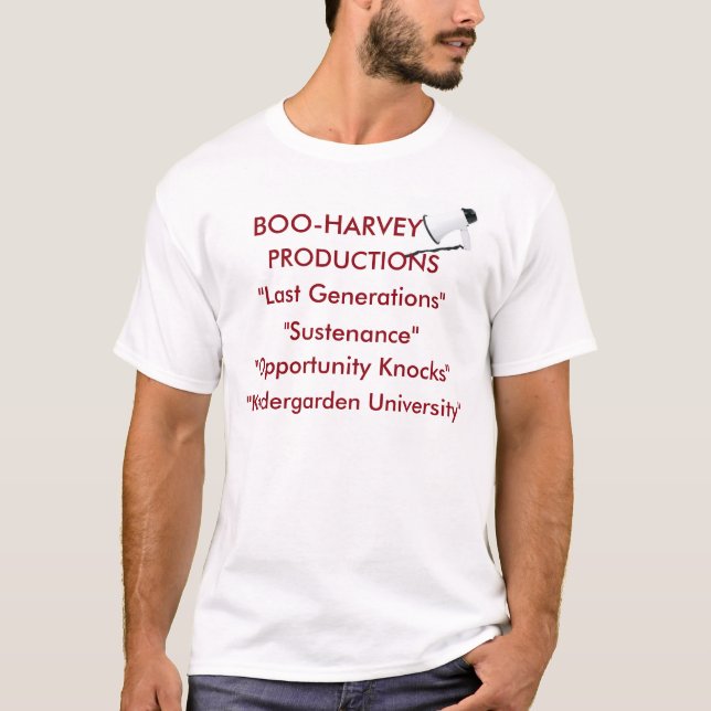 BOO-HARVEY Men's Basic T-Shirt (Front)