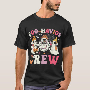 Boo Havior Crew Behaviour Analyst Halloween Aba T-Shirt