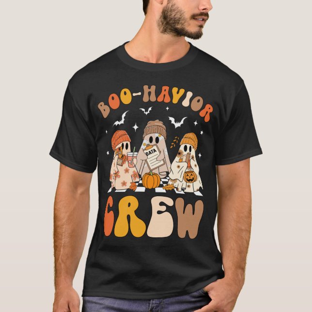 Boo Havior Crew Behaviour Analyst Halloween T-Shirt (Front)