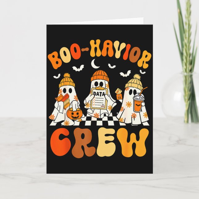 Boo-havior Crew Behaviour Yst Halloween Aba  Card (Front)
