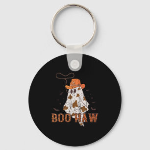 Boo Haw Ghost Cowboy Halloween Western Ghost Costu Keychain