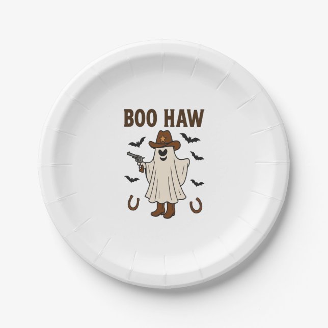 Boo Haw Paper Plate (Front)