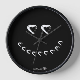 Boo Heart Wall Clock