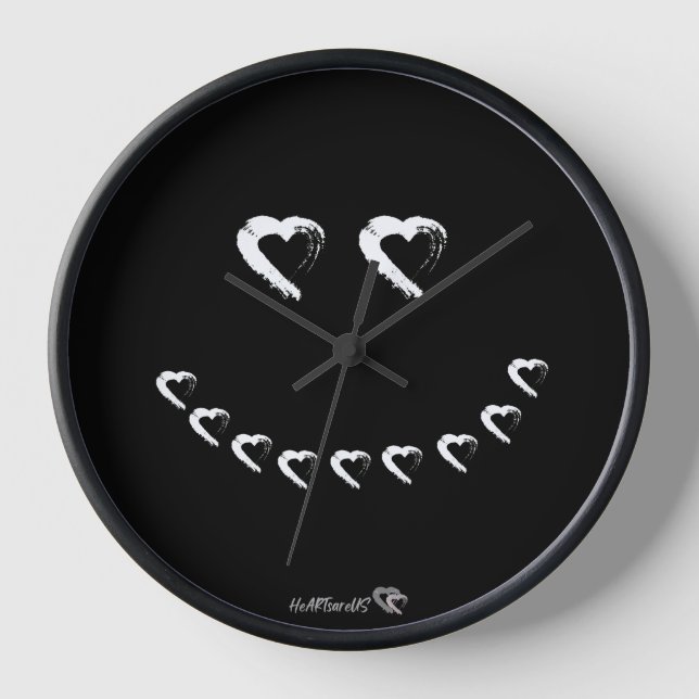 Boo Heart Wall Clock (Front)
