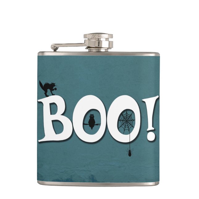 Boo! Hip Flask (Front)