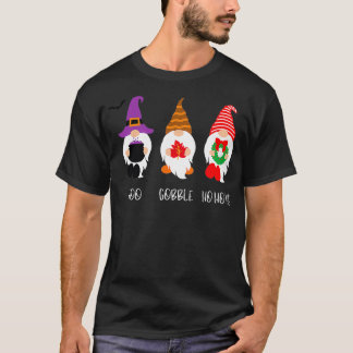 Boo HoHoHo Gnomes Cute Christmas T-Shirt