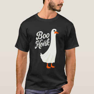 Boo Honk Silly Ghost Goose Halloween Costume Trick T-Shirt