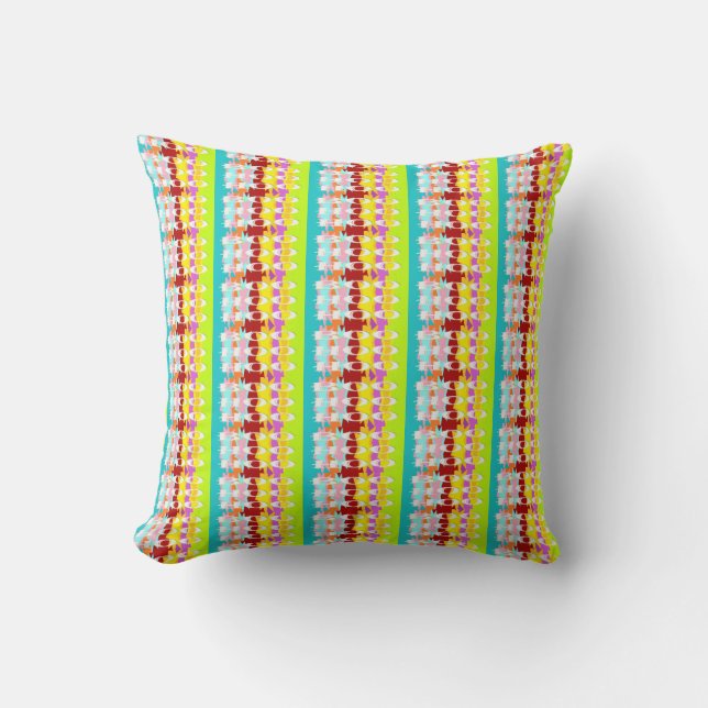 Boo Hoo design flash colours white text    Fleece  Throw Pillow (Front)