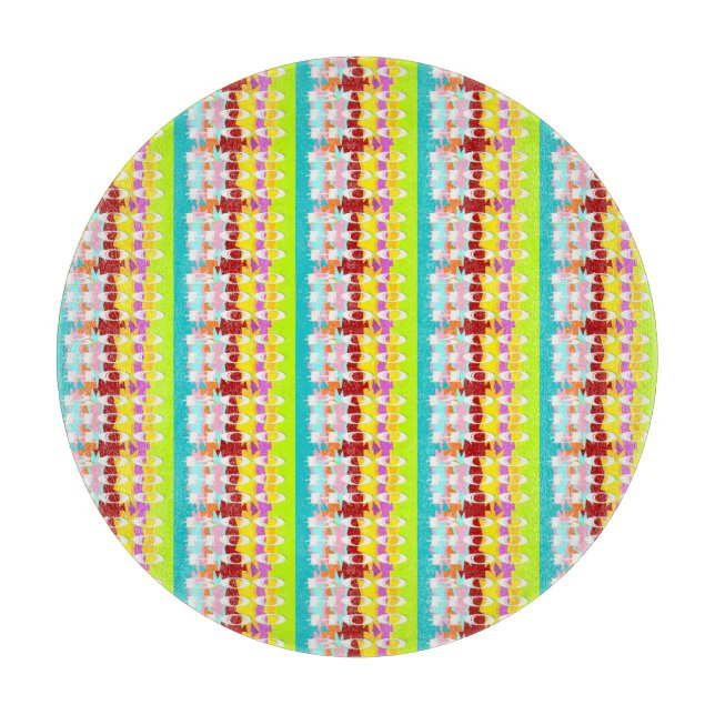 Boo Hoo design flash colours white text      Servi Cutting Board (Front)