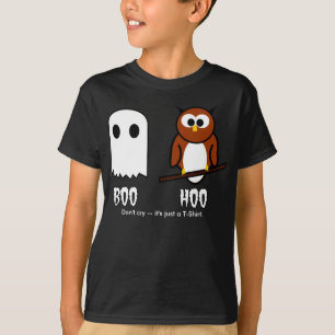 Boo Hoo Ghost and Owl T-Shirt