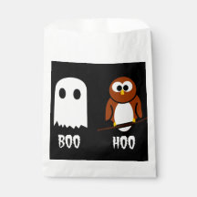 Boo Hoo Ghost and Owl Treat Bag