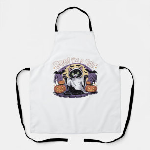 Boo I'm a Cat Oversized T-Shirt Apron