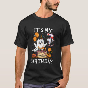 Boo It s My 7th Birthday Halloween Ghost 7 Years O T-Shirt