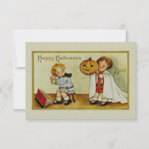 Boo! It's Halloween Vintage Invitation
