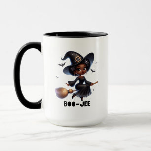 Boo-Jee Black Witch Halloween Mug