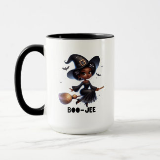 Boo-Jee Black Witch Halloween Mug