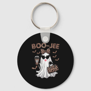 Boo Jee Boujee Ghost Halloween Fun October Vibes  Keychain