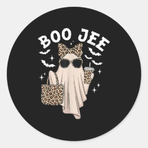 Boo Jee Boujee Nk Ghost Halloween October Vibes Classic Round Sticker
