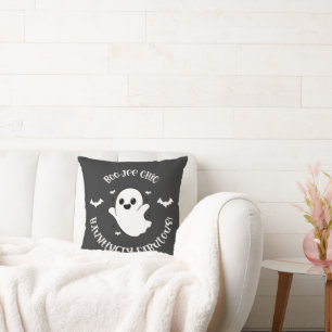 Boo-Jee Chick: Hauntingly Fabulous! Halloween Throw Pillow