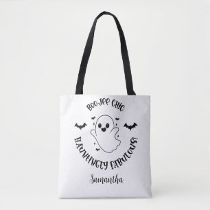 Boo-Jee Chick: Hauntingly Fabulous! Personalized Tote Bag