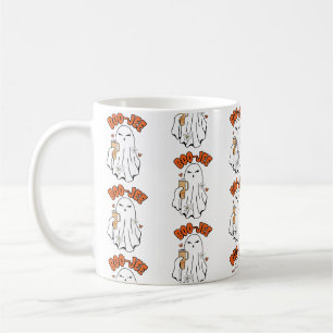Boo-Jee Cute Halloween Ghost With 40oz Tumbler Coffee Mug