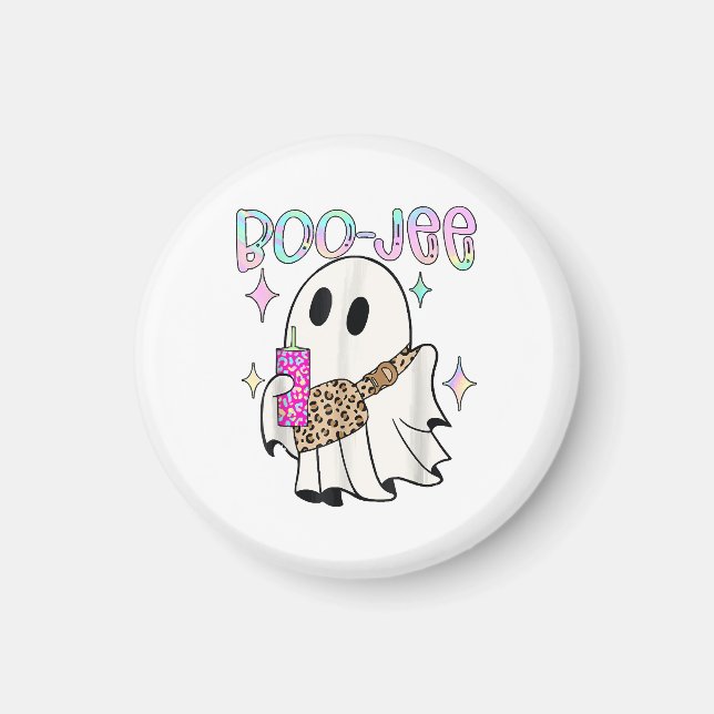 Boo Jee Funny Halloween Ghost Magnet (Front)