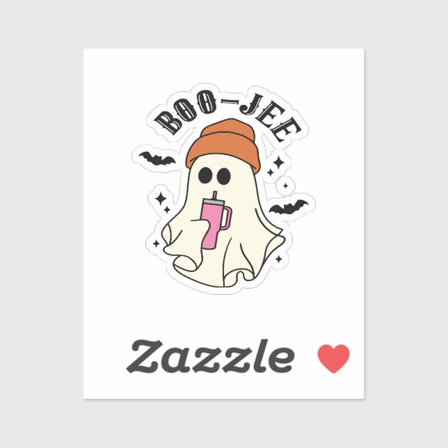 Boo-Jee  funny Halloween Tumbler-Inspired Ghost (Sheet)