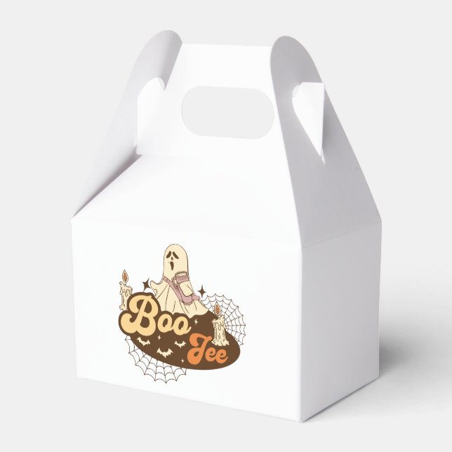 Boo-Jee Ghost Halloween funny Favor Box (Front Side)
