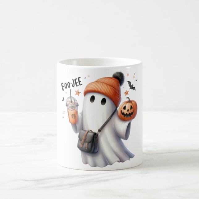 Boo Jee Halloween Cute Coffee Mug (Center)