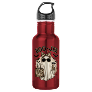 Boo-Jee Leopard Ghost Halloween Water Bottle