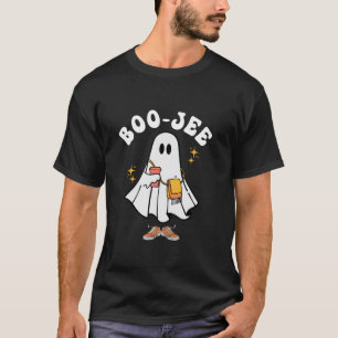 Boo Jee Spooky Season Cute Ghost Boujee Halloween  T-Shirt