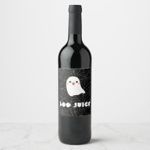 Boo Juice Wine Lable, Halloween Party Decor, Wine  Label